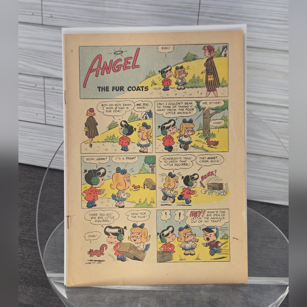 Angel #11 - The Fur Coats (1957) Dell Comics, Mel Casson